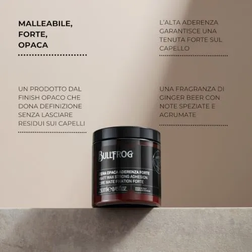Bullfrog Mattes Wachs Haarwachs 250 ml starker Halt matt