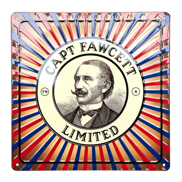 Captain Fawcett Blechschild Barber Deko klassisch