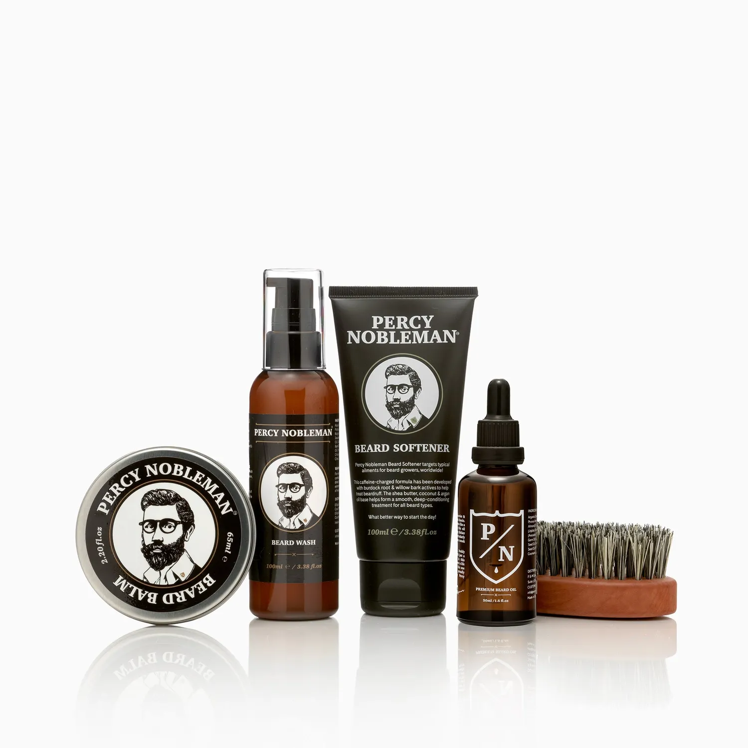 Percy Nobleman Expert Bartpflegeset 5-teilig mit Bürste