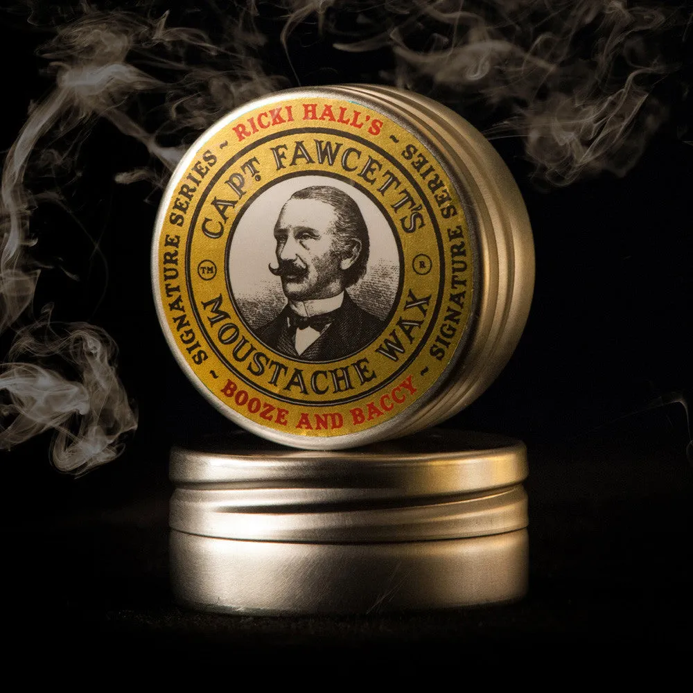 Captain Fawcett Booze & Baccy Schnurrbartwachs starker Halt