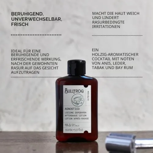 Bullfrog Agnostico Aftershave Lotion 150ml holzig beruhigend