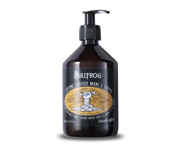 Bullfrog Flüssigseife Hände Körper 500ml würzig-frisch