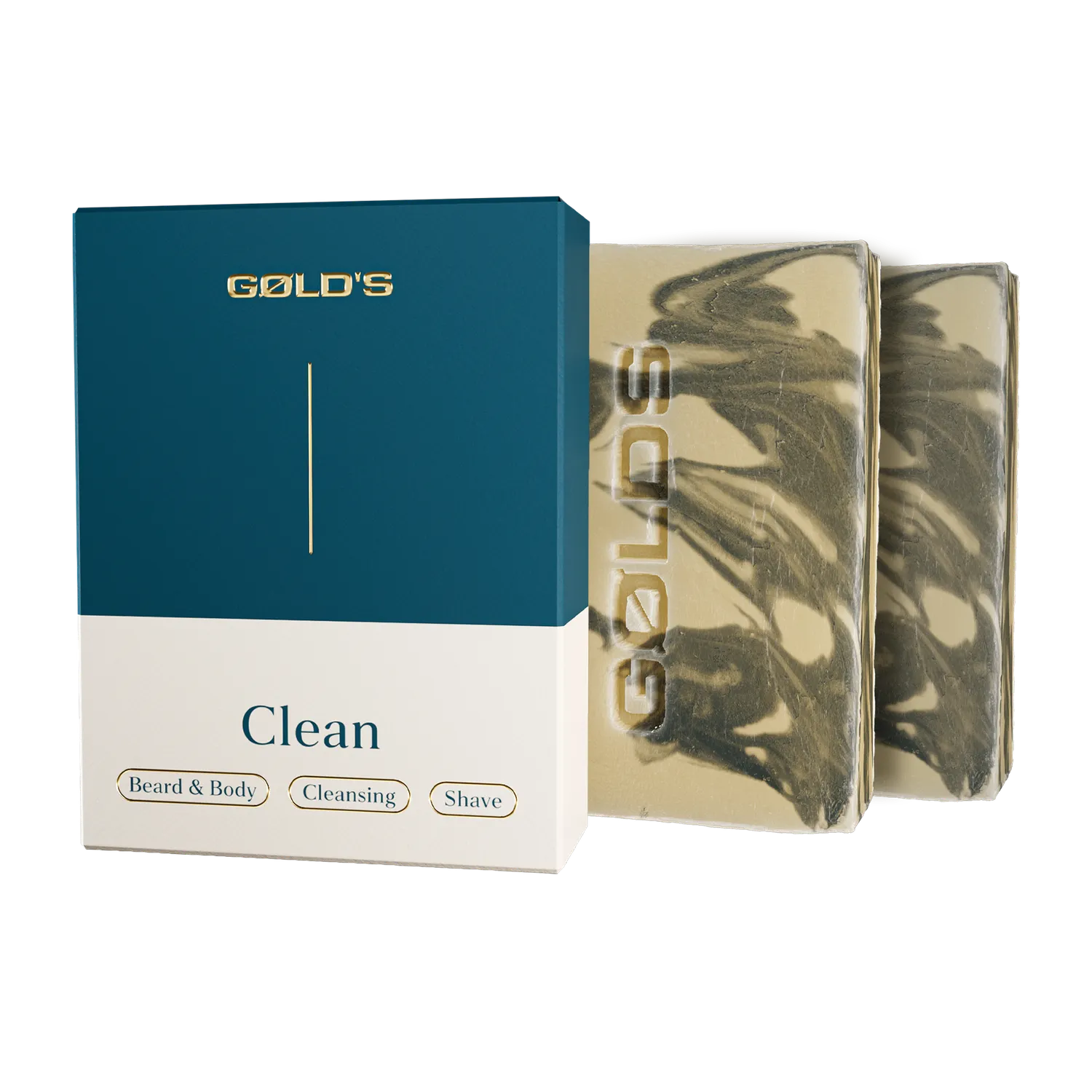 GØLD's Clean Bartseife 2x100g mit Arganöl