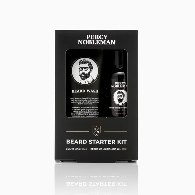 Percy Nobleman Beard Starter Kit Bartpflegeset 75ml + 30ml vegan
