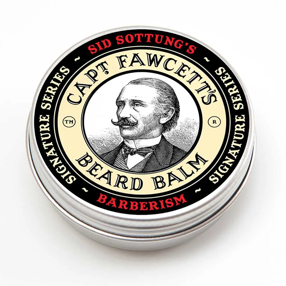Captain Fawcett Barberism Bartbalsam Wachs Zedernholz