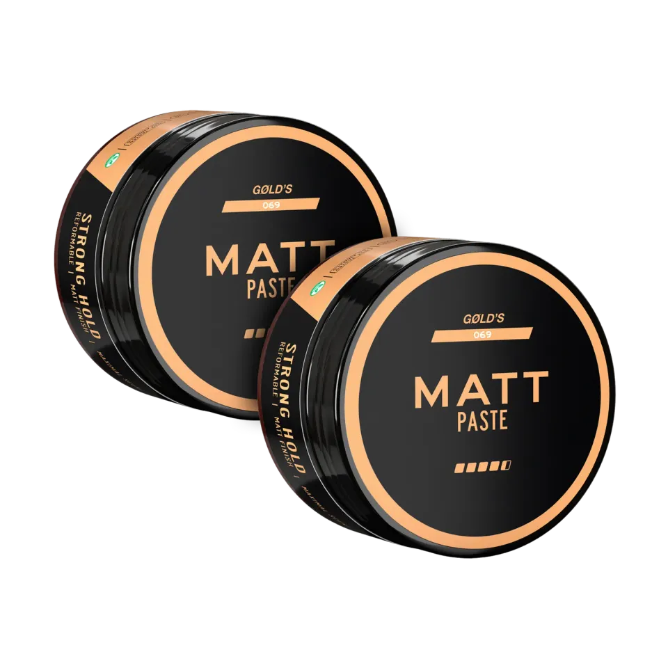 GØLD's Matt Paste Haarwachs 2x100ml Dose starker Halt