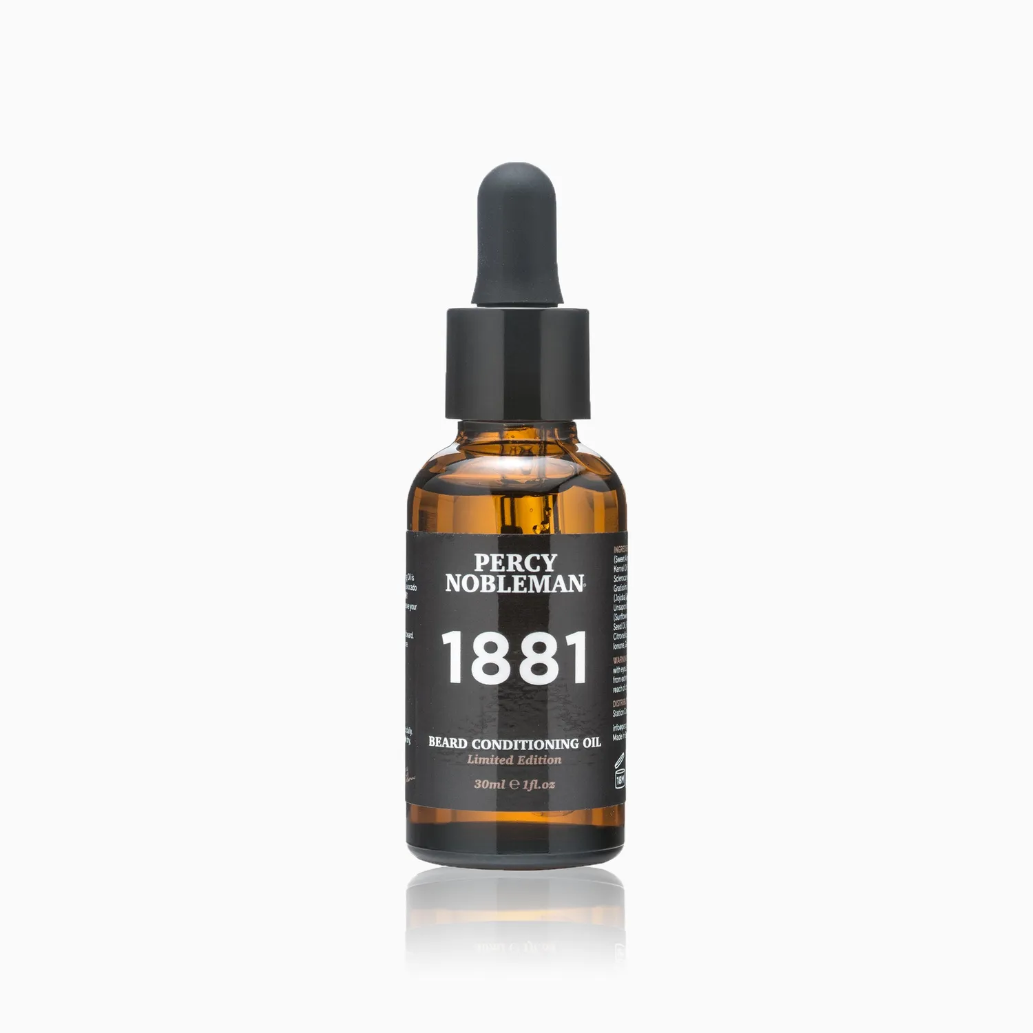 Percy Nobleman 1881 Bartöl 30ml Leder Patchouli Amber