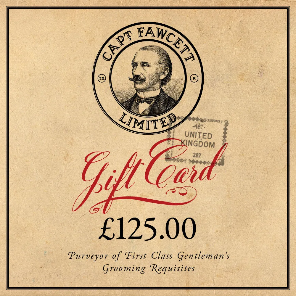 Captain Fawcett Geschenkkarte Gutschein Herrenpflege