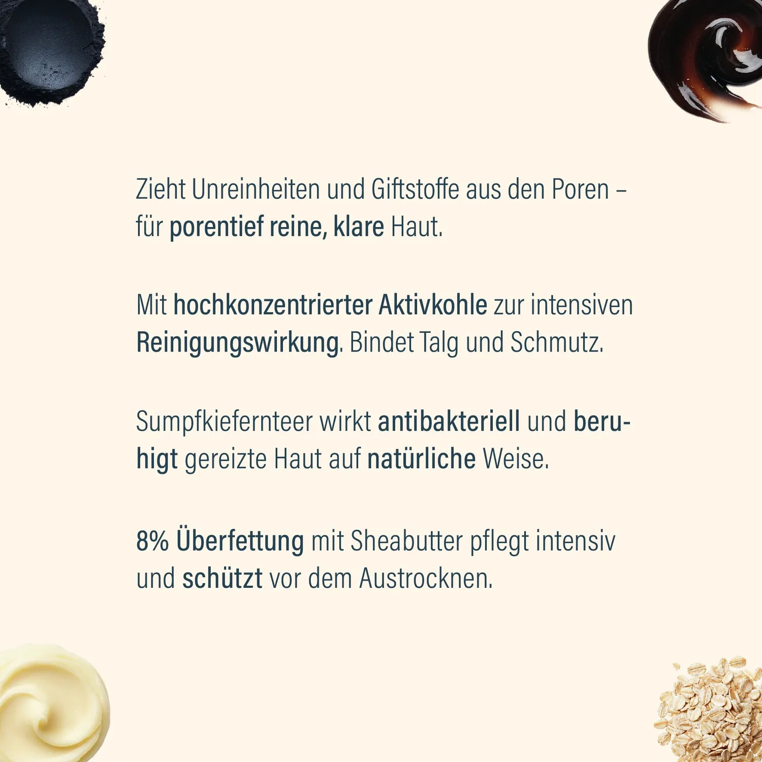 GØLD's Dark Detox Seife 2x100 g Aktivkohle Teer