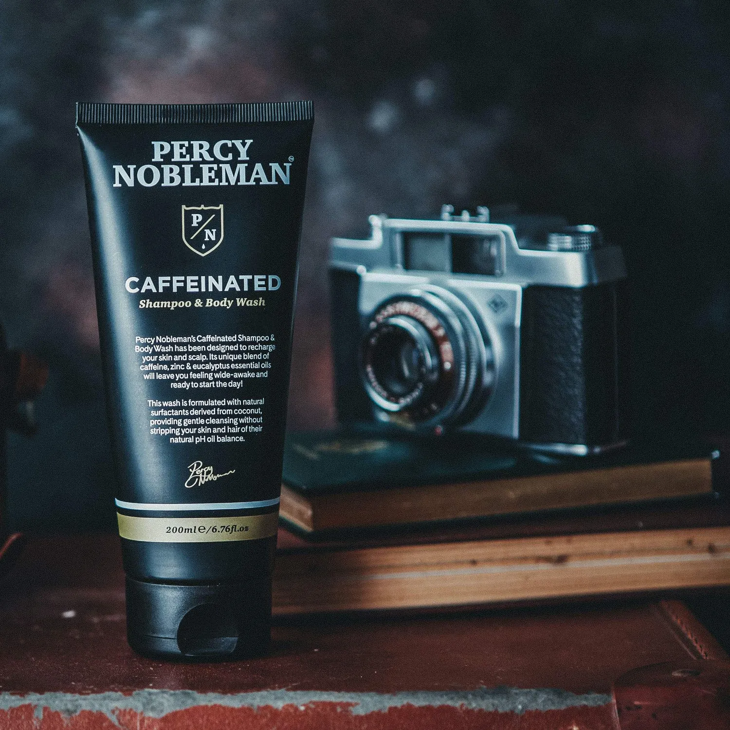 Percy Nobleman Caffeine Duschgel Shampoo 200ml Koffein
