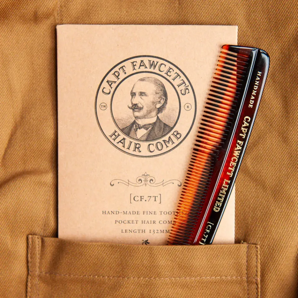 Captain Fawcett Hair Comb CF.7T Haarkamm fein Handarbeit