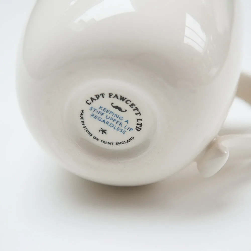 Captain Fawcett Moustache Guard Cup Tasse Large Rechtshänder