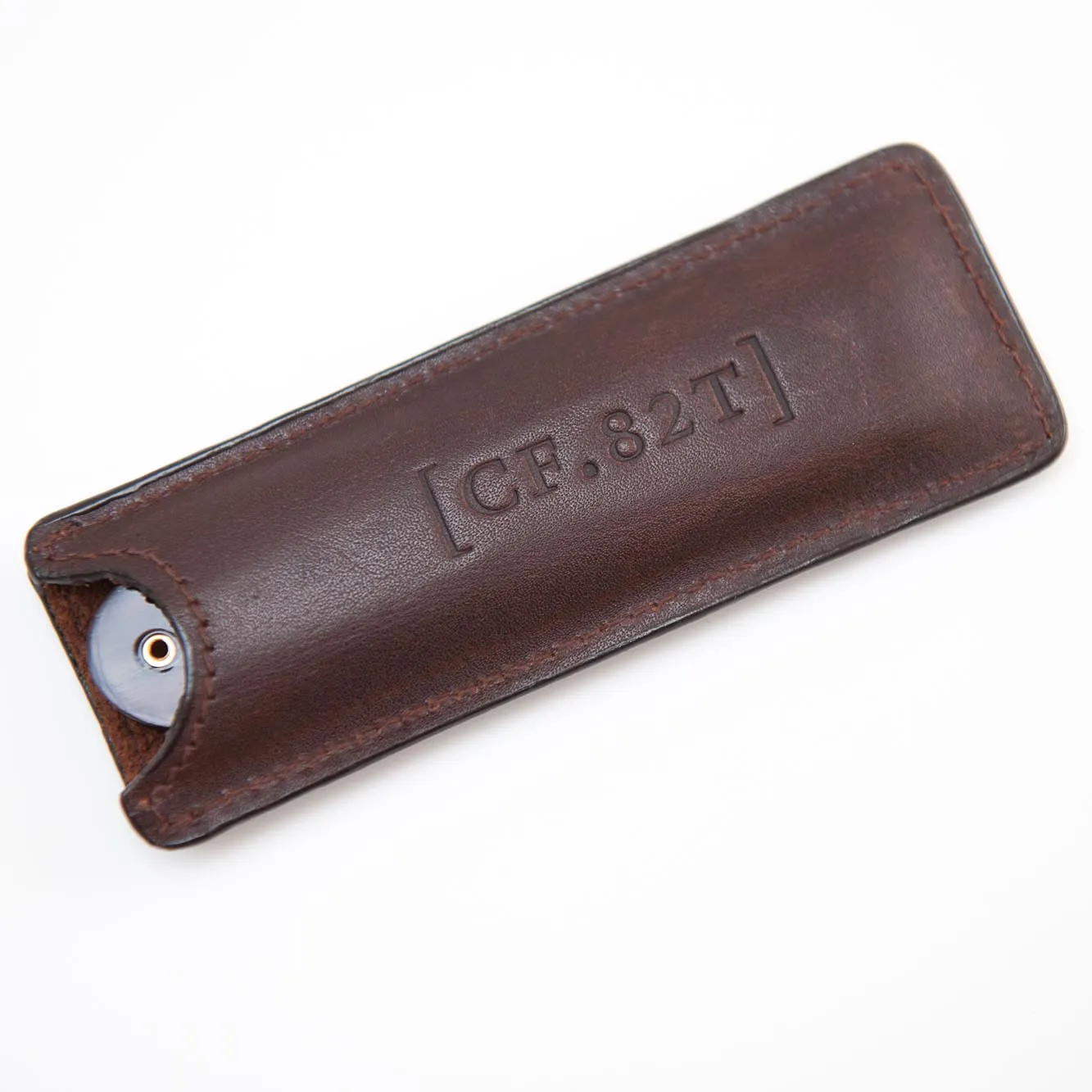 Captain Fawcett CF.82T Bartkamm klappbar mit Lederetui