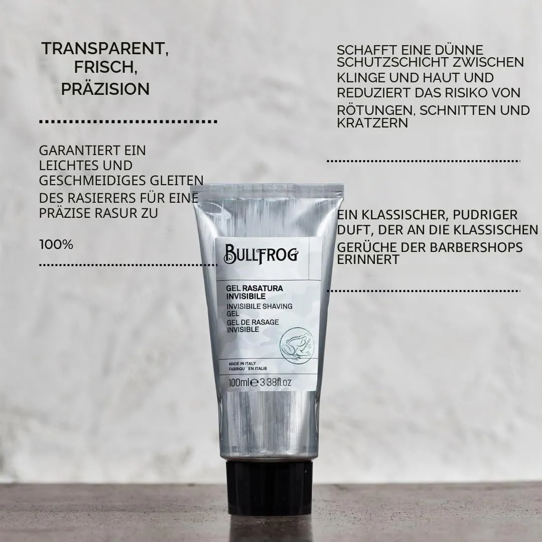 Bullfrog Unsichtbares Rasiergel 100 ml Konturen