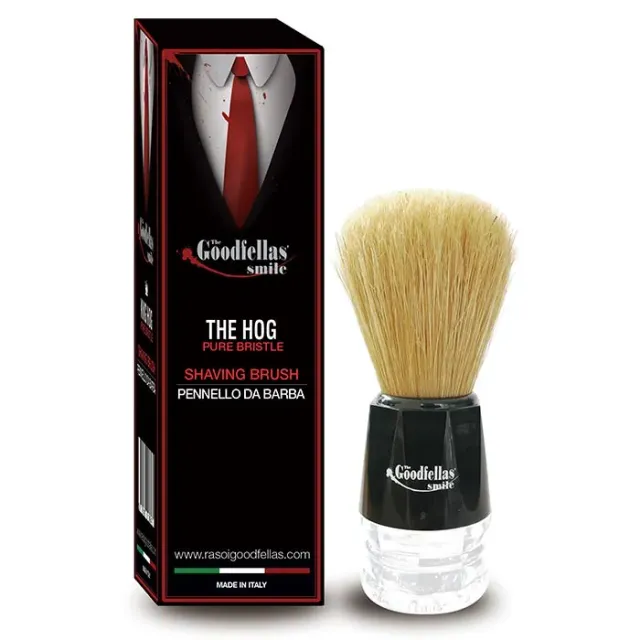 The Goodfellas' Smile The Hog Rasierpinsel Reise Naturborsten 22mm