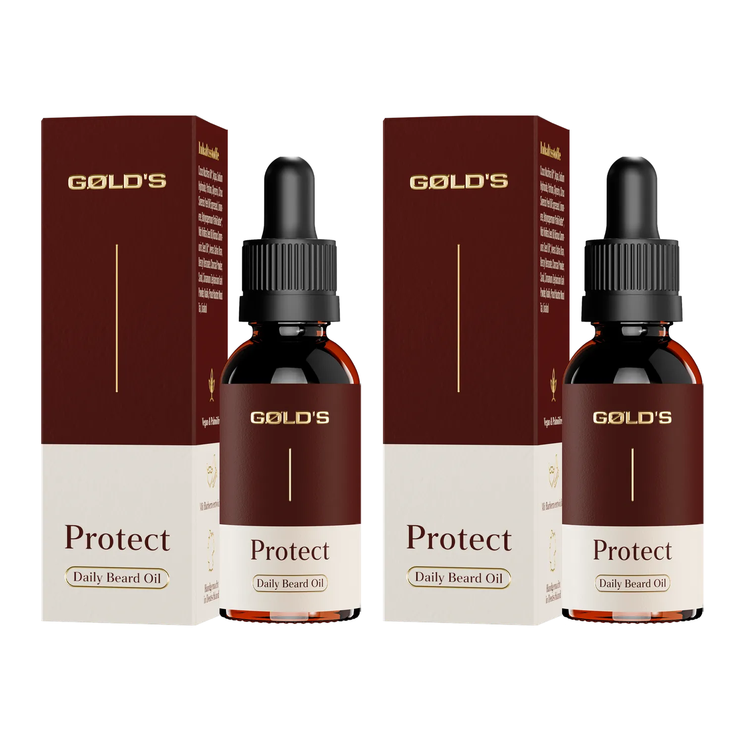 GØLD's Bartöl Protect Doppelpack 2x30 ml Arganöl