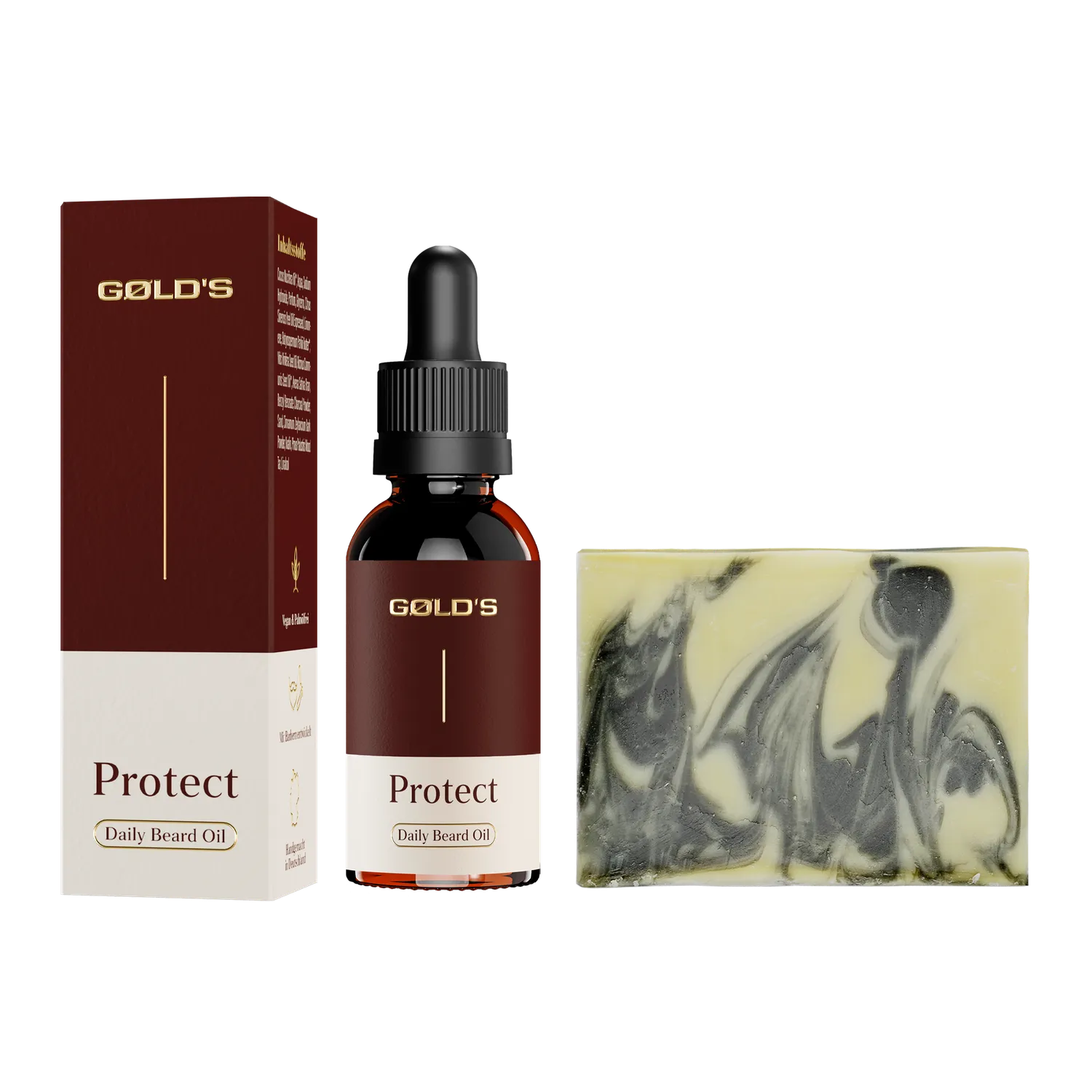 GØLD's Bart Essentials Set Bartpflegeset mit Shampoo