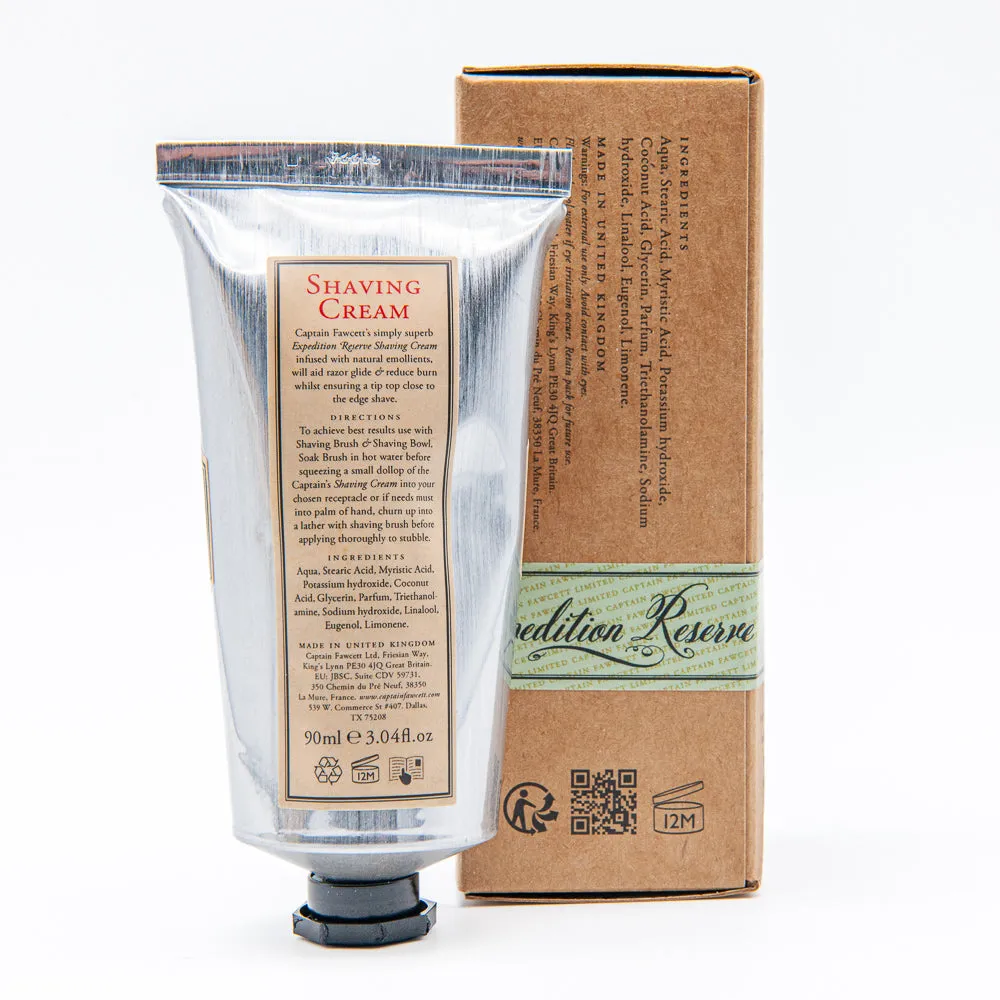 Captain Fawcett Expedition Reserve Rasiercreme 90ml Reise