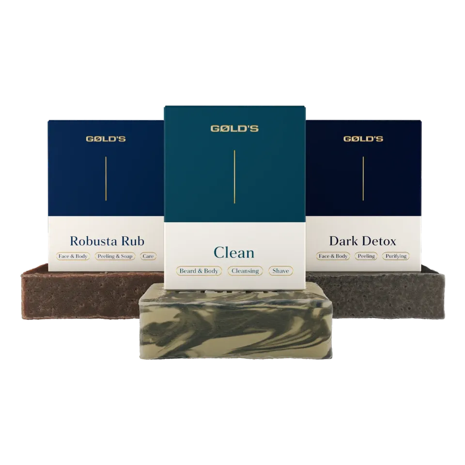 GØLD's Soap Trilogy Set Seife 3x100 g Detox Peeling