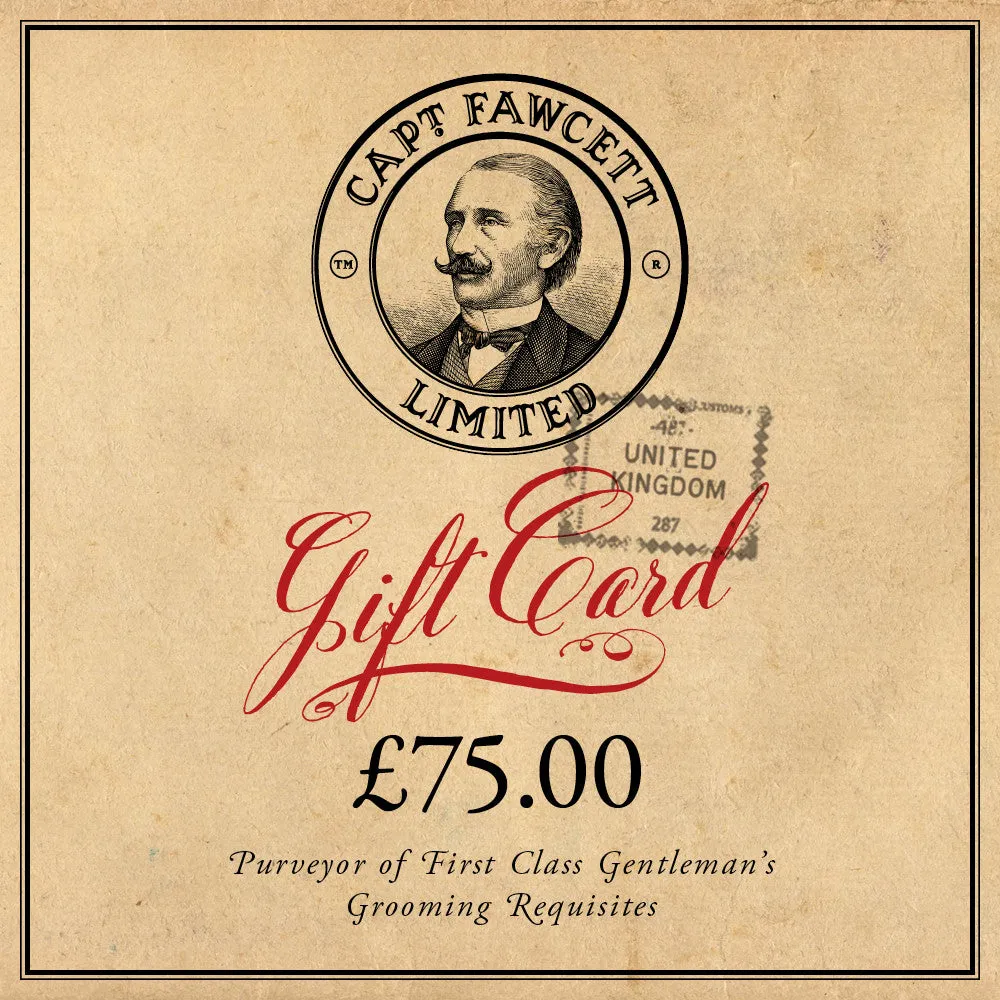 Captain Fawcett Geschenkkarte Gutschein Herrenpflege