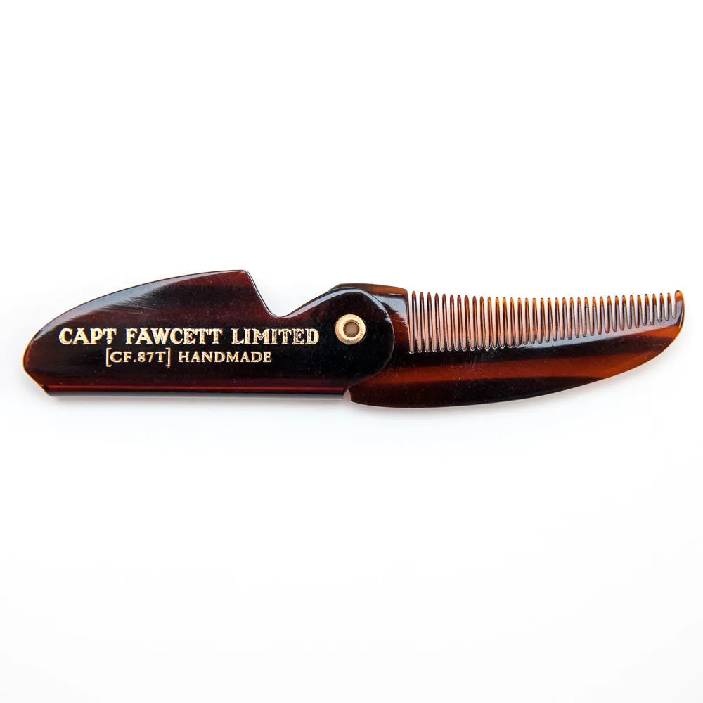 Captain Fawcett CF.87T Klappkamm Schnurrbart fein