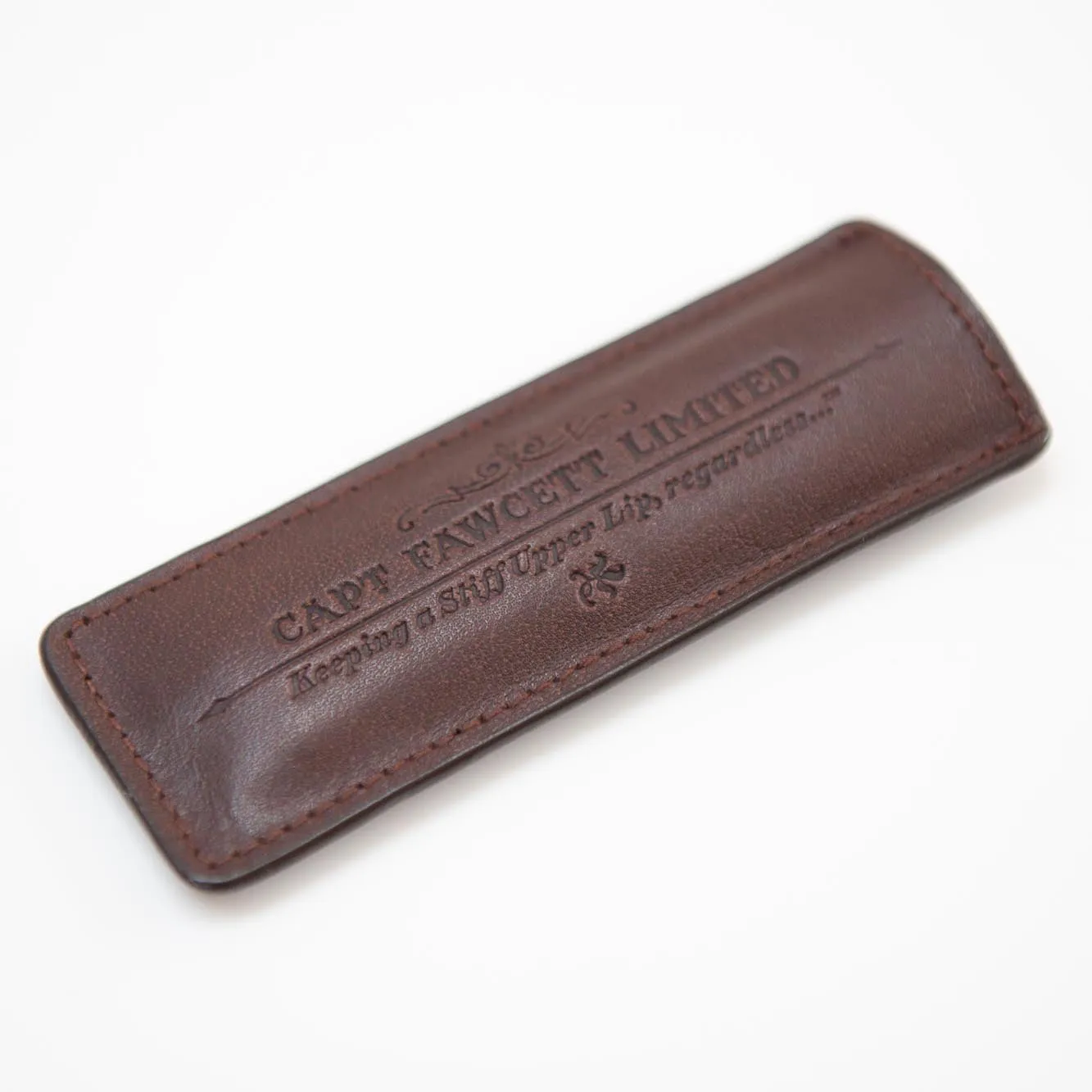 Captain Fawcett CF.82T Bartkamm klappbar mit Lederetui