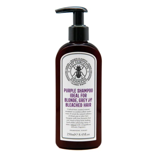 Captain Fawcett Bianco Classico Silbershampoo lila Gelbstich