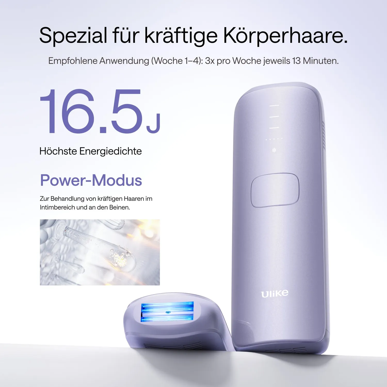 Ulike Air 3 IPL-Haarentfernungsgerät Lila Eiskühlung