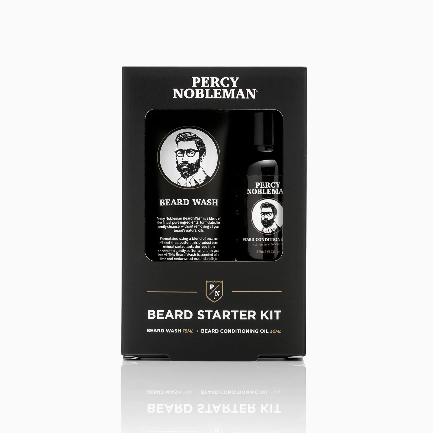 Percy Nobleman Beard Starter Kit Bartpflegeset 75ml + 30ml vegan