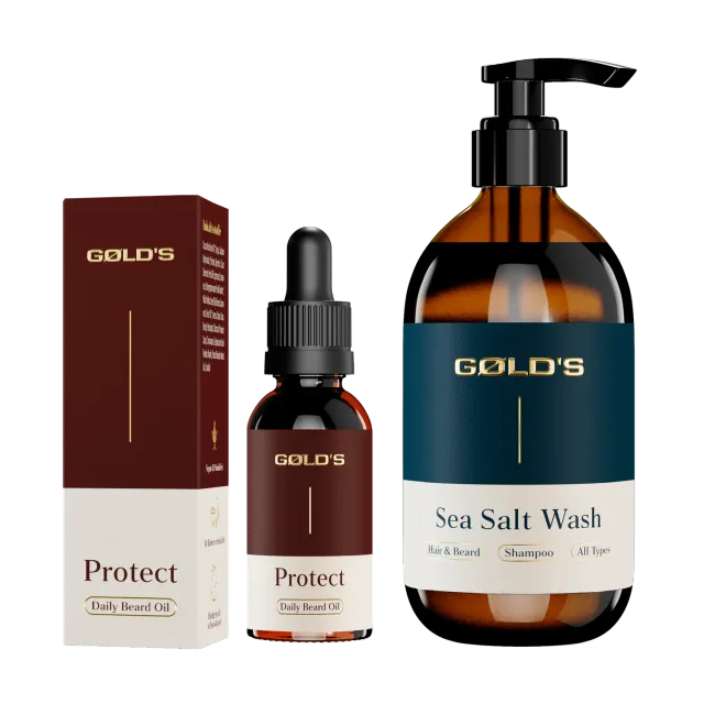 GØLD's Bart Essentials Set Bartpflegeset mit Shampoo