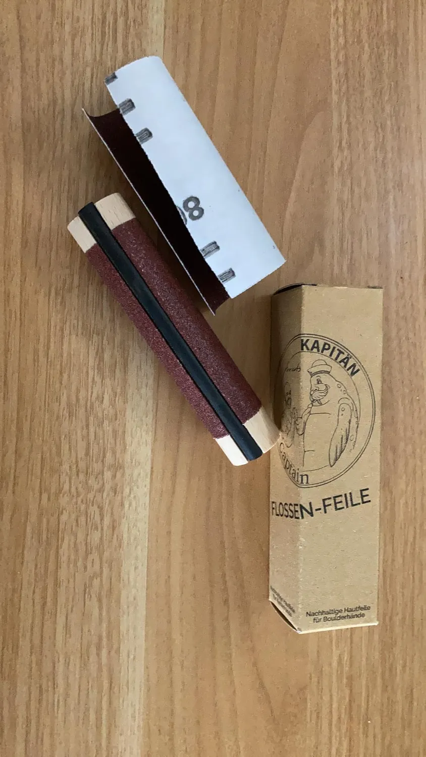 Kapitän Ohlsen Flossen-Feile Hautfeile Holz wechselbar