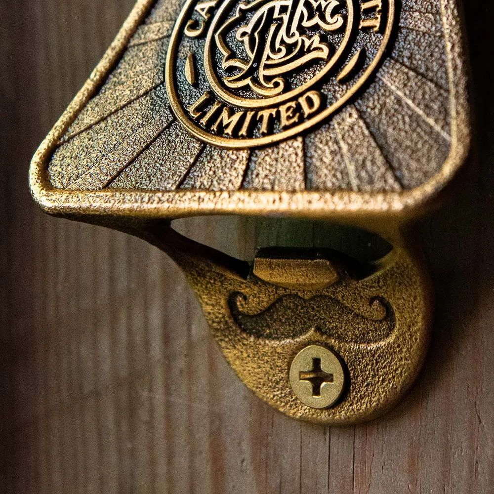 Captain Fawcett Flaschenöffner Wand Messing Vintage