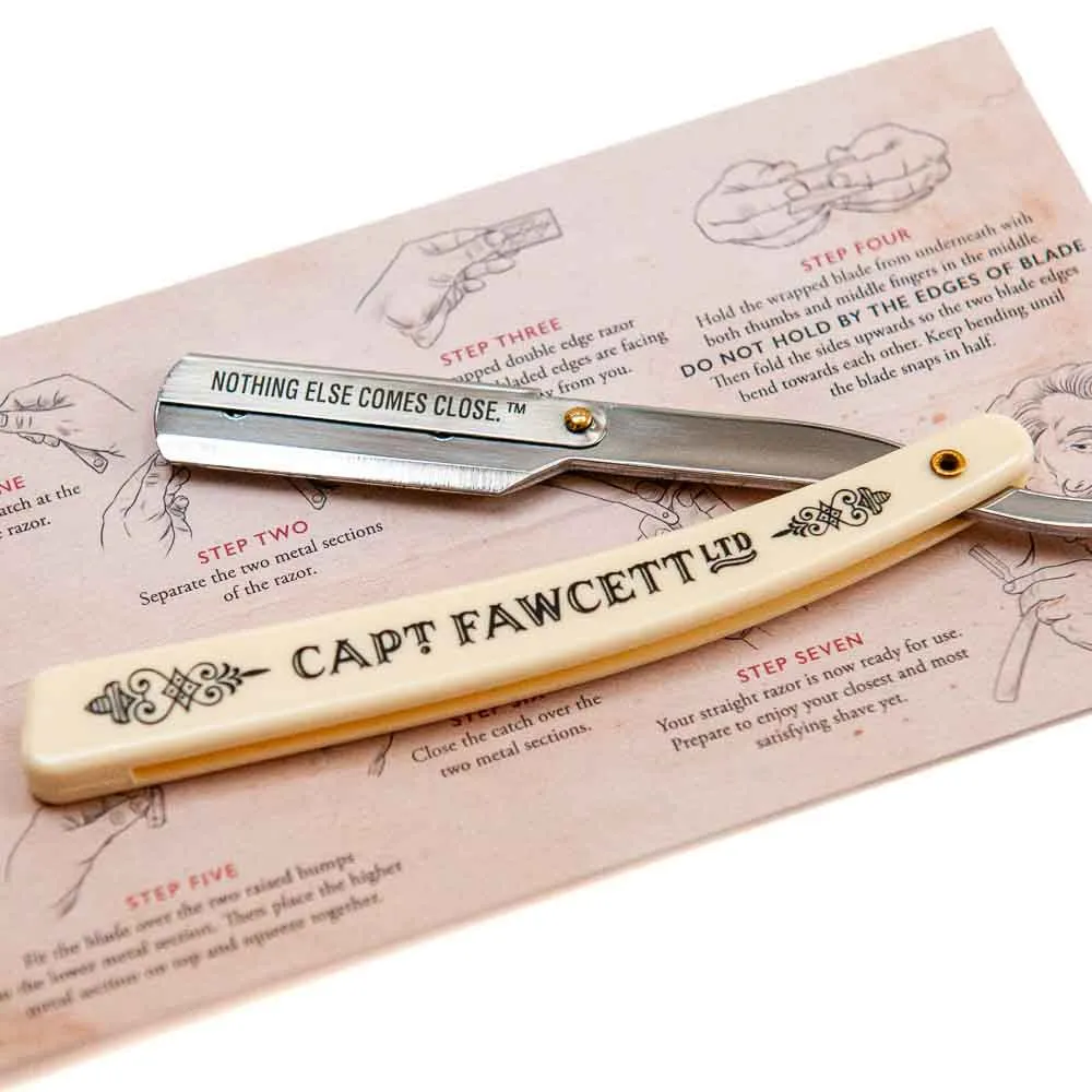 Captain Fawcett Rasiermesser Wechselklingen Kunstelfenbein