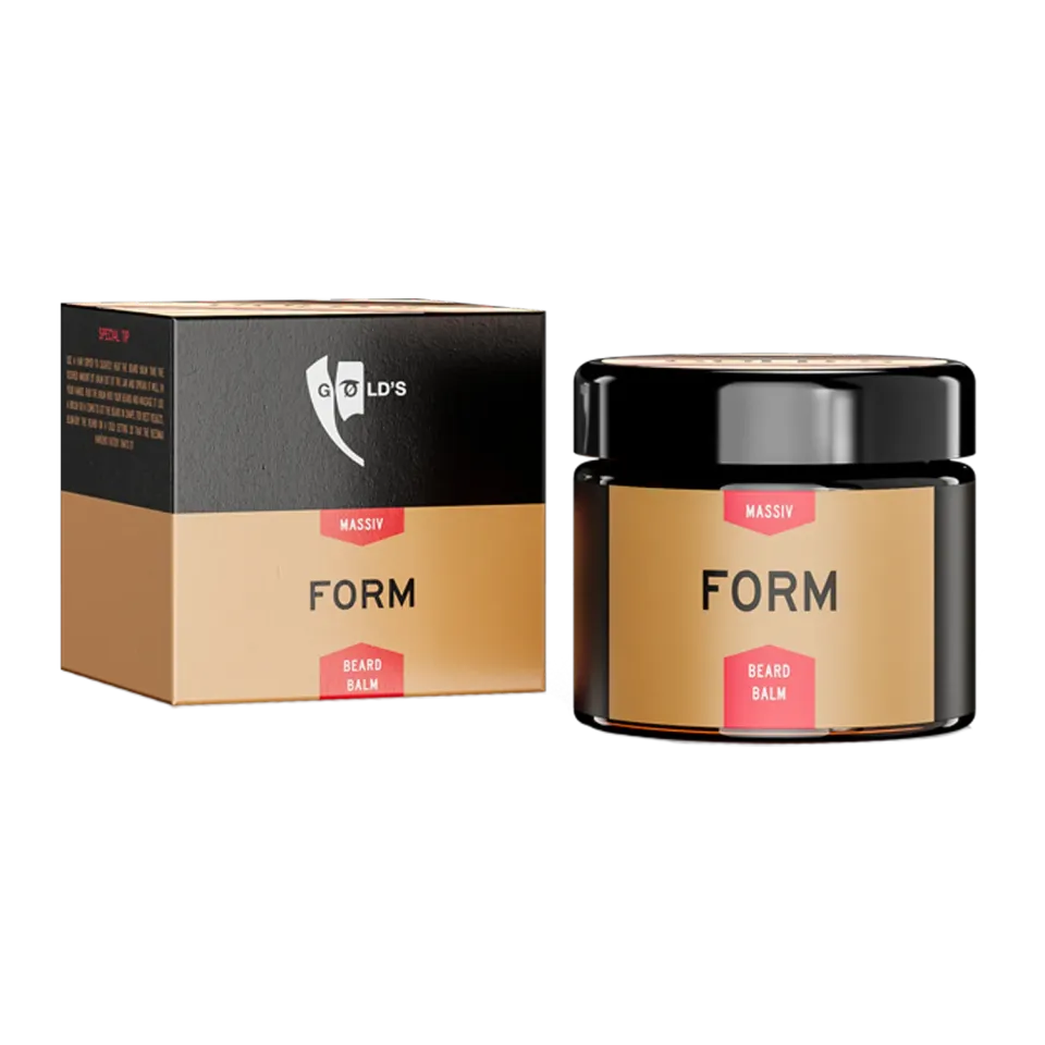 GØLD's Bartbalsam Form 30ml Glastiegel Bienenwachs