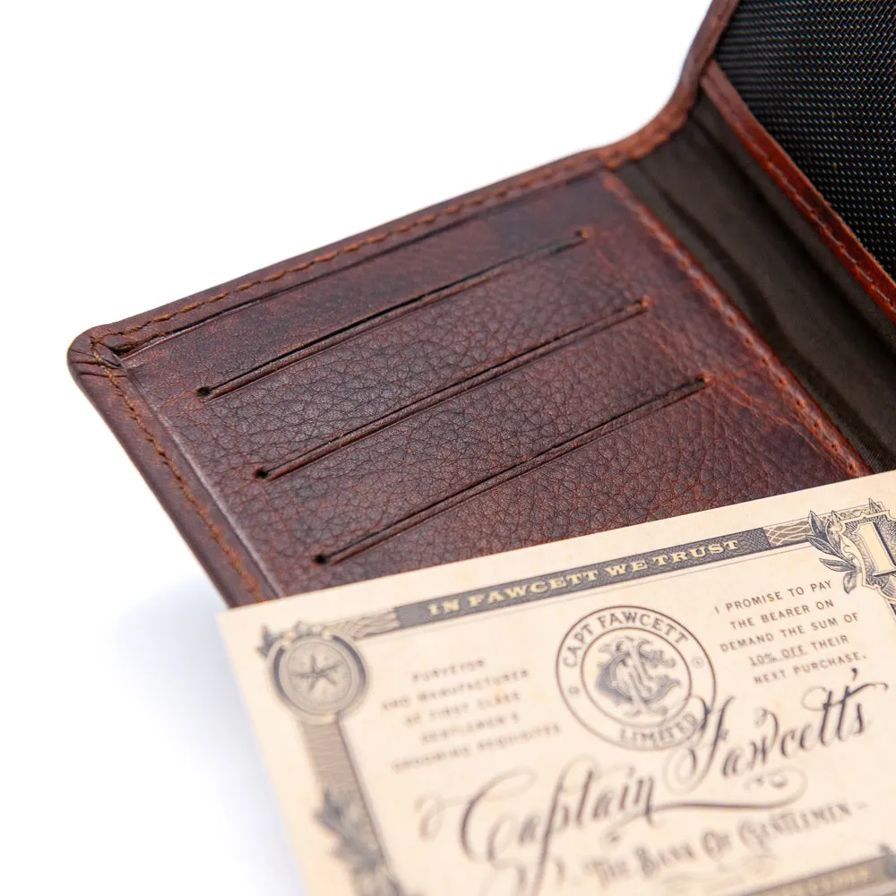 Captain Fawcett Slim Geldbörse Leder RFID-Schutz